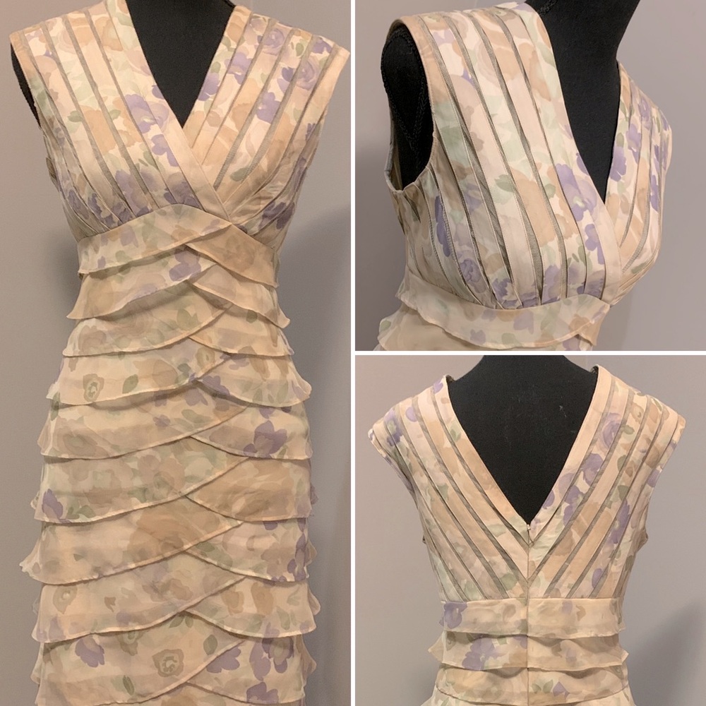 Jessica Midi Multilayer Chiffon Dress - Picture 4 of 12